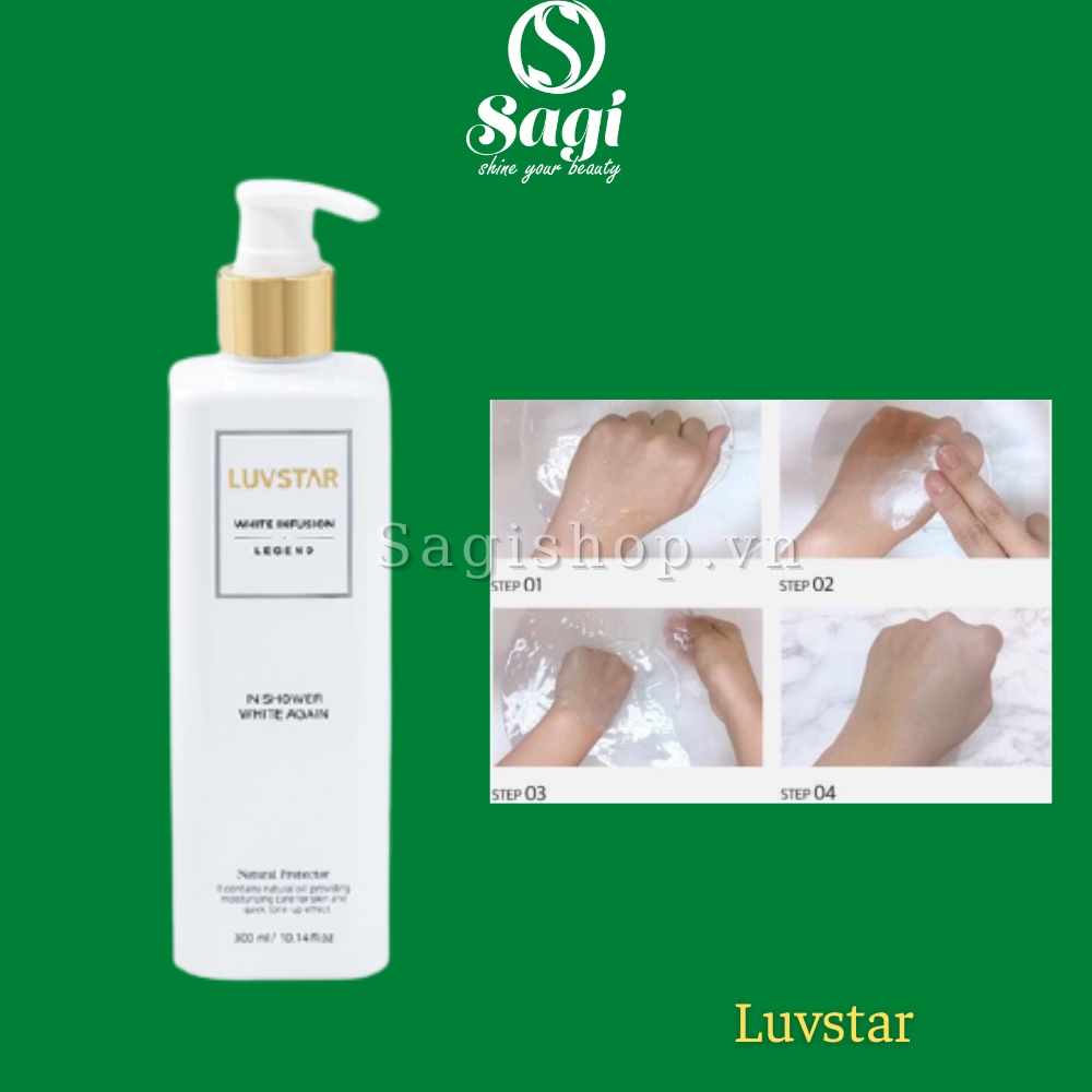 Sữa tắm Luvstar white infusion 300ml