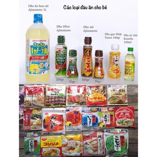 Hạt Nêm Nhật Bản , Dầu mè , olive , óc chó cho bé ăn dặm (date 2022-2023)