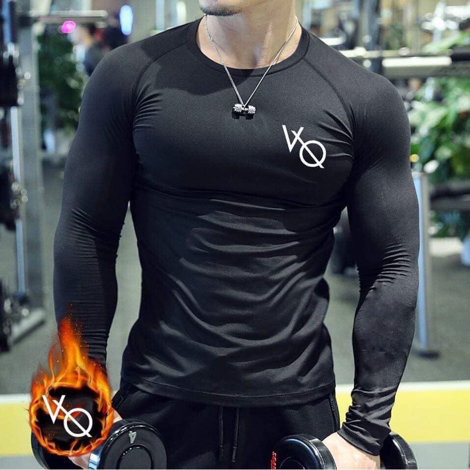 ÁO TẬP GYM THUN BODY DÀI TAY -CỰC TREND