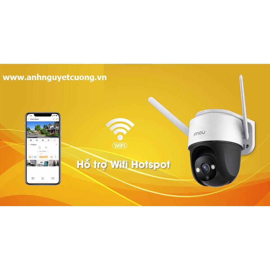 Camera IP wifi quay quét, có màu ban đêm, xoay 360 độ, đàm thoại 2 chiều Imou S22FP S42FP (chính hãng)