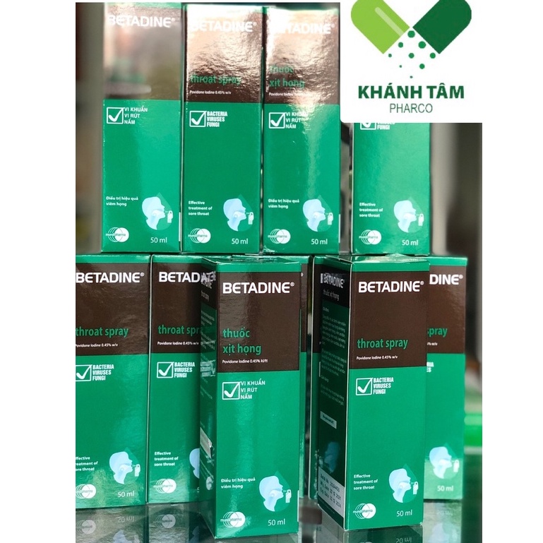 ! BETADINE Throat Spray 50ml - Dung dịch xịt họng