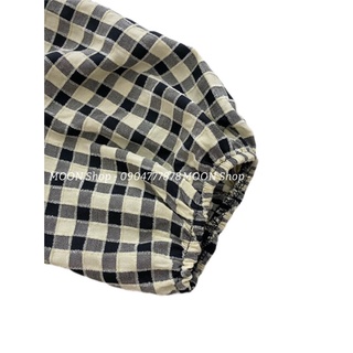 SH080322-Áo kẻ vạt chéo