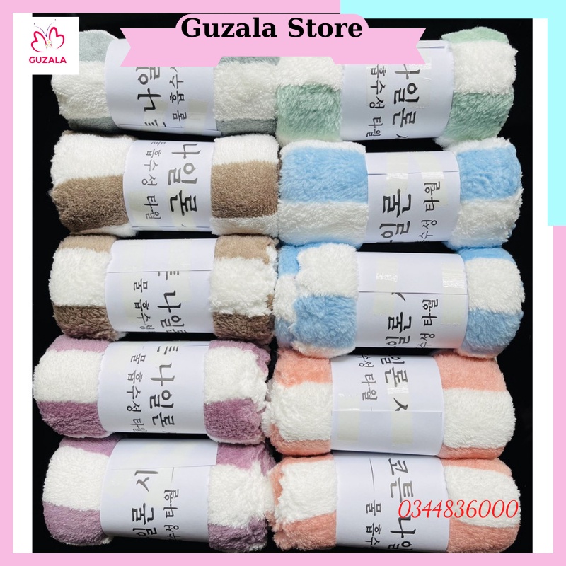 Khăn Tắm Kẻ Lông Cừu Mềm Mịn Xuất Hàn Cao Cấp KT 1.4m x 70cm _ TSDL 140