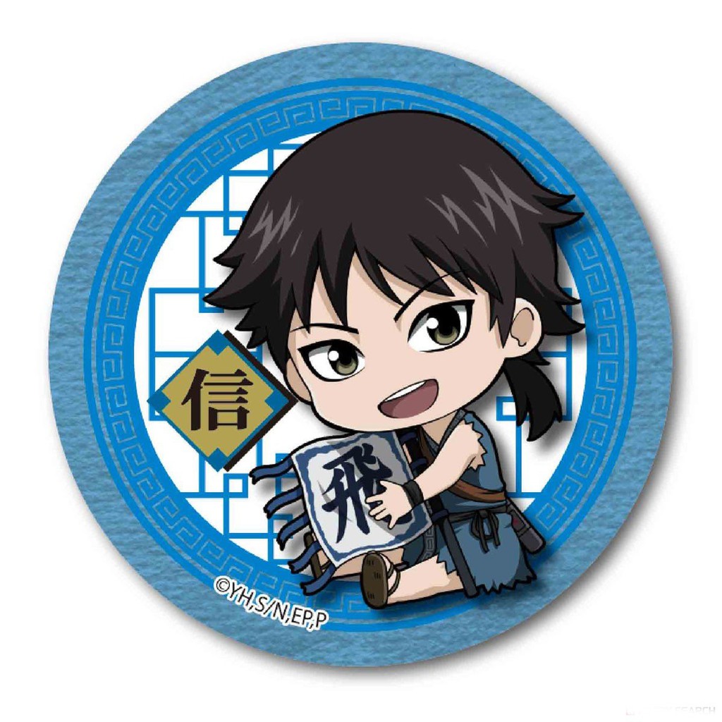 Combo 7 huy hiệu cài áo IN HÌNH Kingdom ver ngồi ôm đồ anime chibi dễ thương tiện lợi