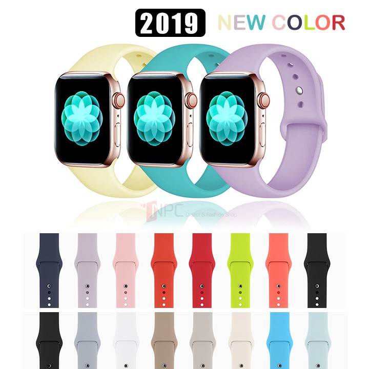 Dây Apple Watch Cao Su Sport Band Đủ Màu Dành Cho Apple Watch Series SE/6/5/4/3/2/1 38mm | 40mm | 42mm | 44mm