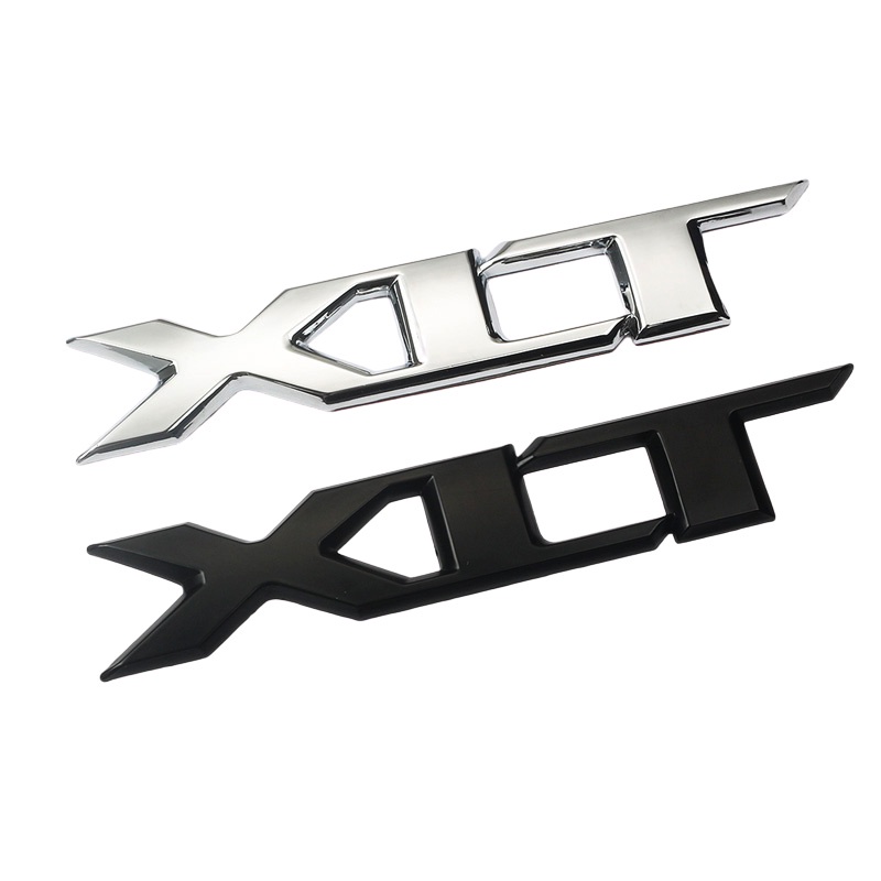 1 ❤ Logo Chữ XLT Bằng Kim Loại Mạ Chrome Trang Trí Cốp Sau Xe Hơi FORD