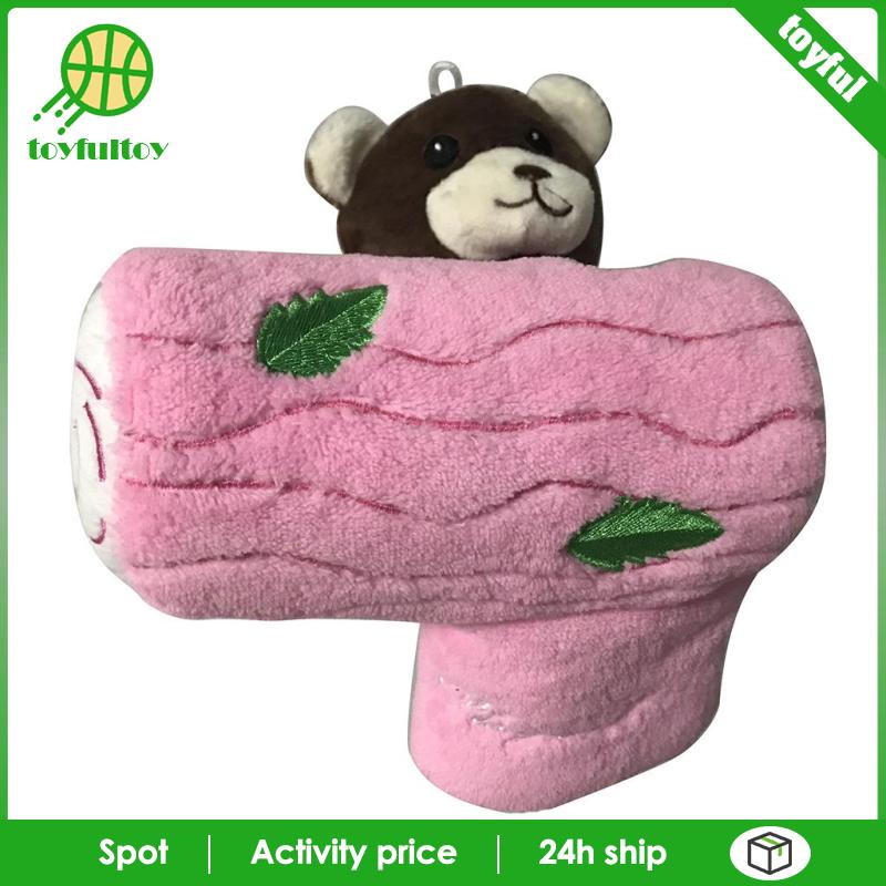 Vỏ Bọc Đầu Gậy Đánh Golf Hình Gấu Nhồi Bông Màu Nâu Sáng Tạo