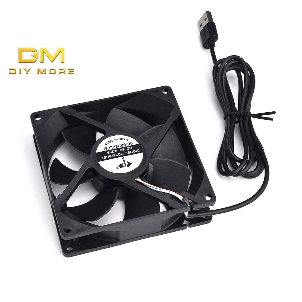 Quạt làm mát dầu DIYMORE 9225 USB DC5V 9cm không tiếng ồn