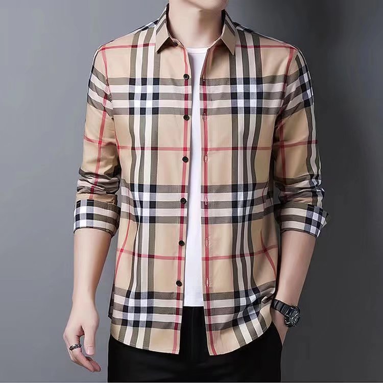 Áo Sơ Mi Nam Tay Dài Kẻ Sọc 2 Màu Size M-3XL Phong Cách Doanh Nhân