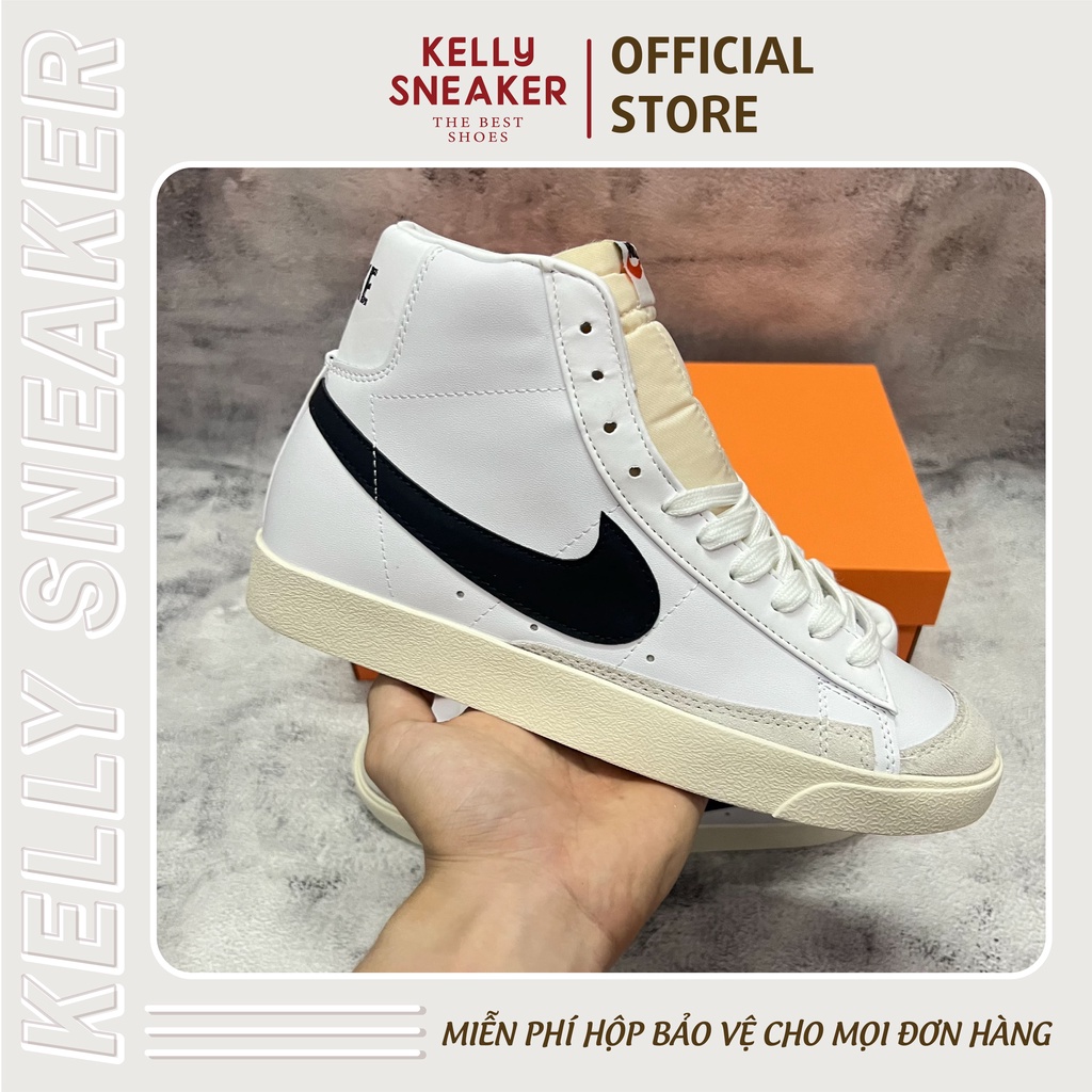 Giày Sneaker Blazer Mid 77 Classic Vintage Swoosh Đen - Bản Cao Cấp