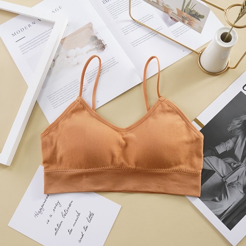 Áo bra nữ nâng ngực chất thun tăm thoải mái sexy cá tính Kèm Mút B7704