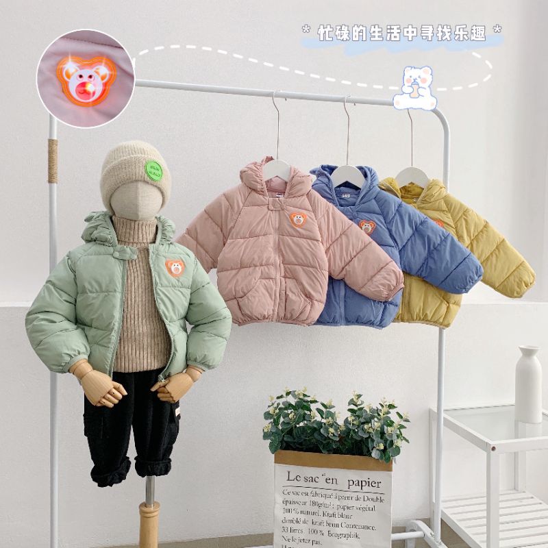 _Áo phao phát sáng cho bé trai/gái 11 đến 22kg