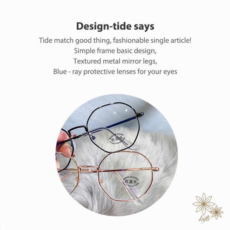 Mắt Kính Gọng Đa Giác Chống Bức Xạ Và Ánh Sáng Xanh Thời Trang Cho Nam Và Nữ