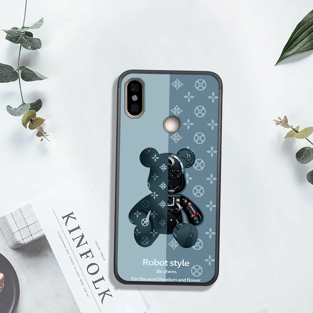 [HOT]ỐP HUAWEI Y9 2019 - Y7 Pro 2019  , In Hình Gấu Robot họa tiết L-V màu sắc cực đẹp.