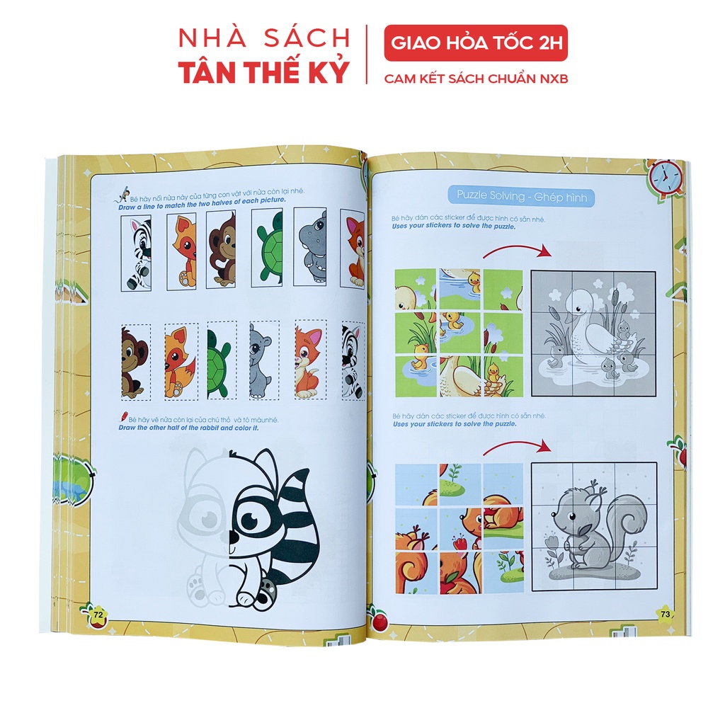 Sách - Toán tư duy Beginning Creative Math dành cho bé 4-6 tuổi song ngữ Việt Anh