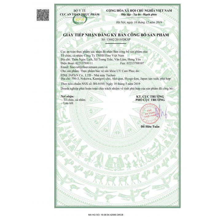 Viên Uống Chống Nắng Dưỡng Trắng Da Fine Japan 30 Ngày