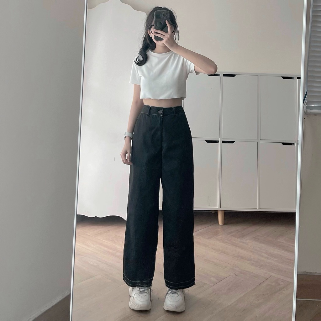 Quần Dài Nữ Ống Rộng JEM CLOSET Chất Kaki Tây Thiết Kế Style Công Sở Phối Đồ Xinh MILEN 2941