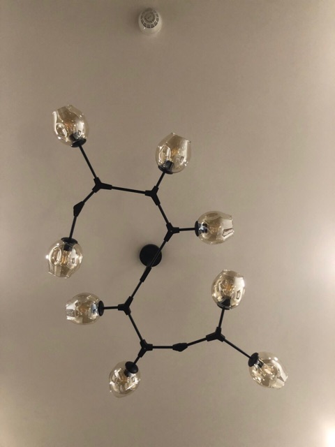 Đèn thả thuỷ tinh cành táo 8 bóng