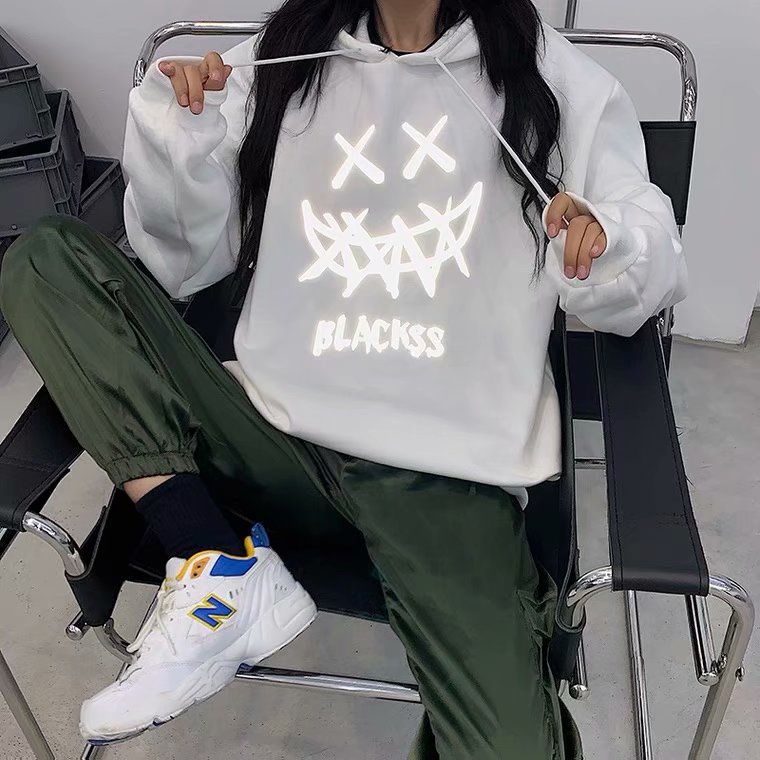 Áo hoodie dáng rộng in họa tiết hoạt họa phong cách Hàn Quốc thời trang dành cho nam và nữ cỡ M-5XL