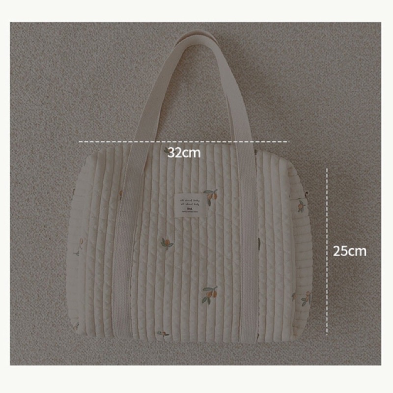 [Size lớn 32x25x10cm] Túi bỉm sữa, túi đựng tã, túi treo xe đẩy, đựng đồ cho bé phong cách Hàn Quốc