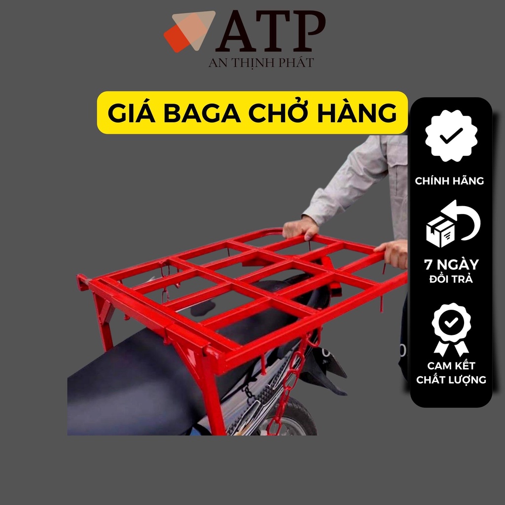 Giá chở hàng cho xe máy , kệ gác baga chở hàng