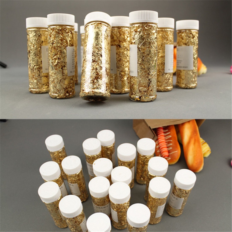 Lọ lá vàng 2g trang trí bánh kem