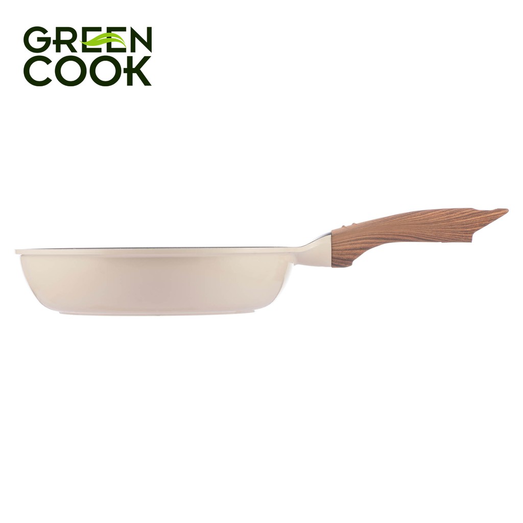 Chảo đúc chống dính ceramic đáy từ 20cm Green Cook GCP03-20IH