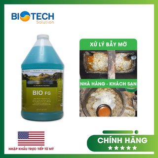 Hàng Mỹ - Vi Sinh Xử Lý Dầu Mỡ Đóng Dày Đặc Bio Fg – Chai Gallon = 3,785 Lít