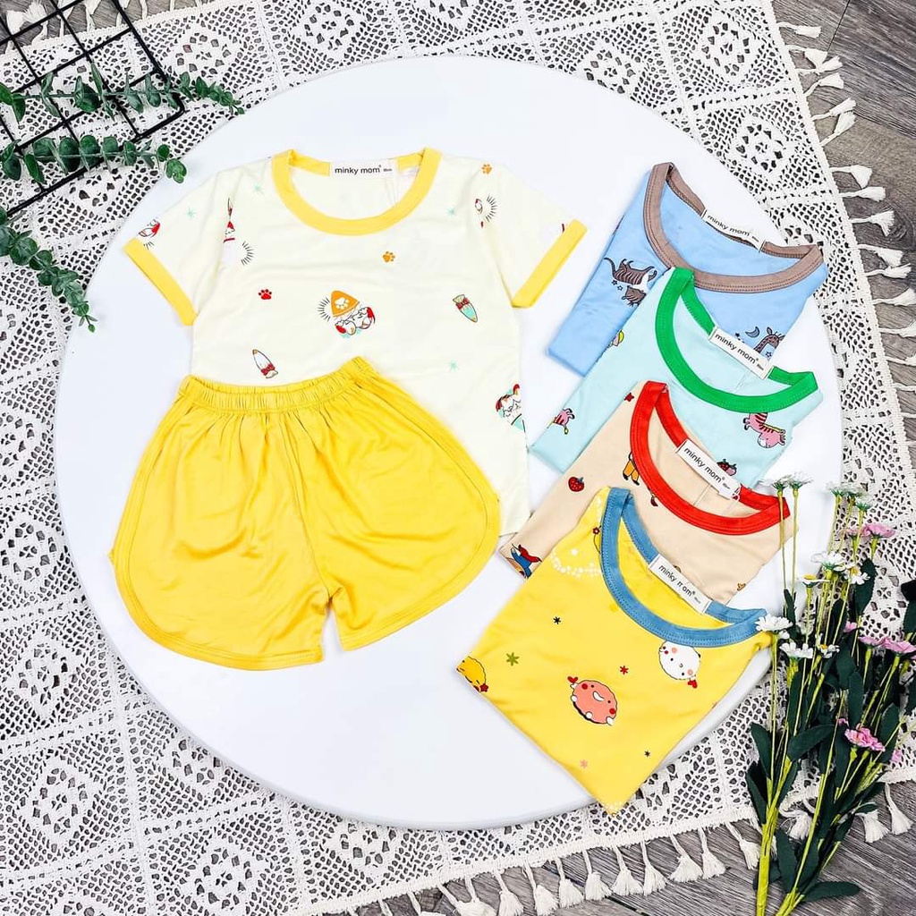 [Bé 20-32kg] Bộ ngắn tay thun lạnh in hình quần vát viền cho bé từ 20-32kg [HÀNG CHUẨN]