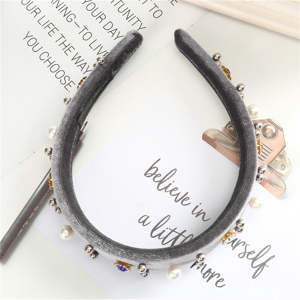 Băng đô đính hạt giả ngọc trai