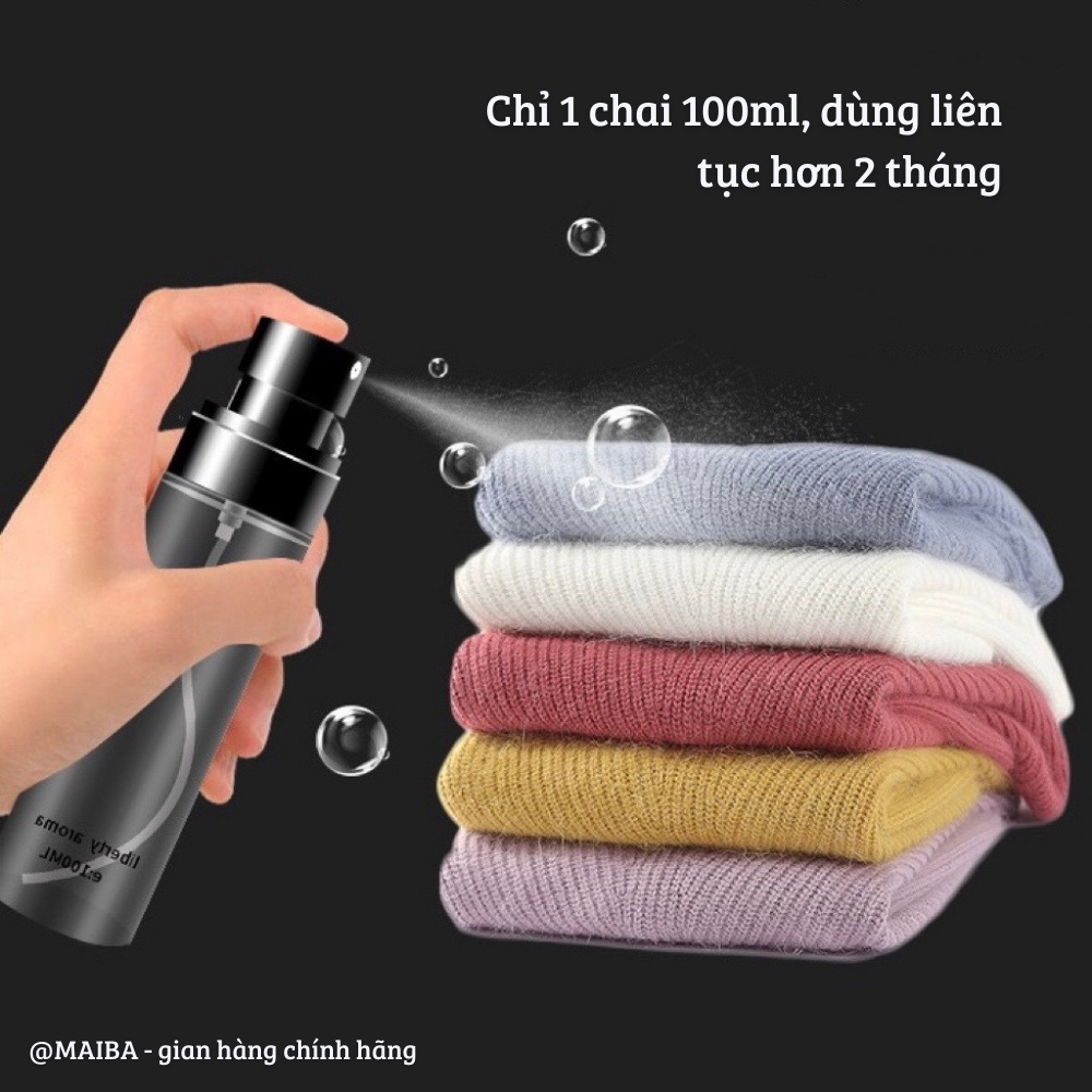 Xịt Thơm Quần Áo, Cơ Thể, Giày Dép CAPRI&COOL MAIBA Lưu Hương, Khử Mùi Ẩm Mốc 100ML