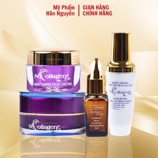 Bộ dưỡng da ngày và đêm giúp giảm mụn trắng da NCollagen Hân Nguyễn