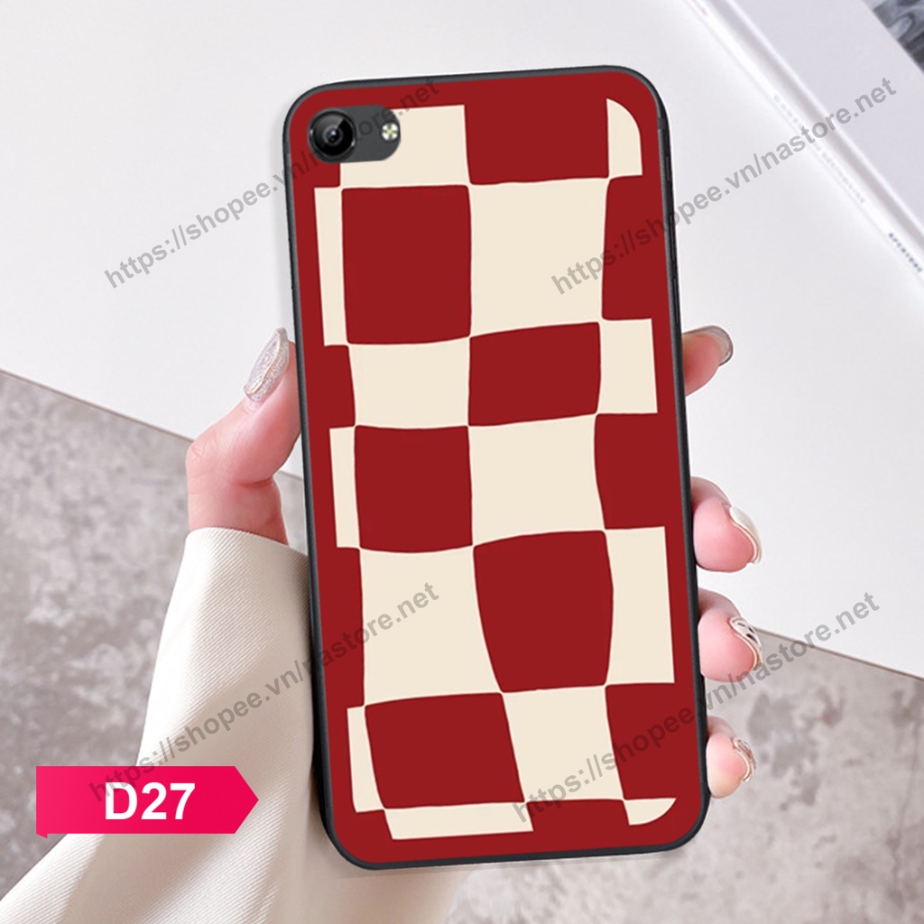 Ốp lưng Vivo V5 / V5 Plus / Y67 / Y66 mặt cười, họa tiết caro đơn giản đẹp cute