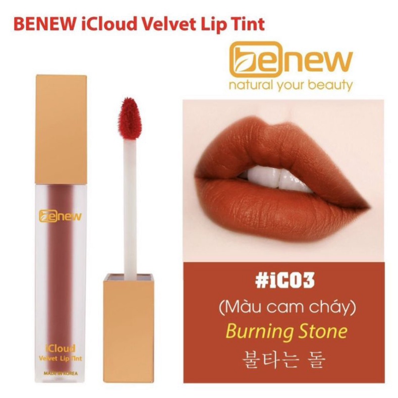 Son Kem Lì Cao Cấp Hàn Quốc - Benew iCloud Velvet Lip Tint 4.3g