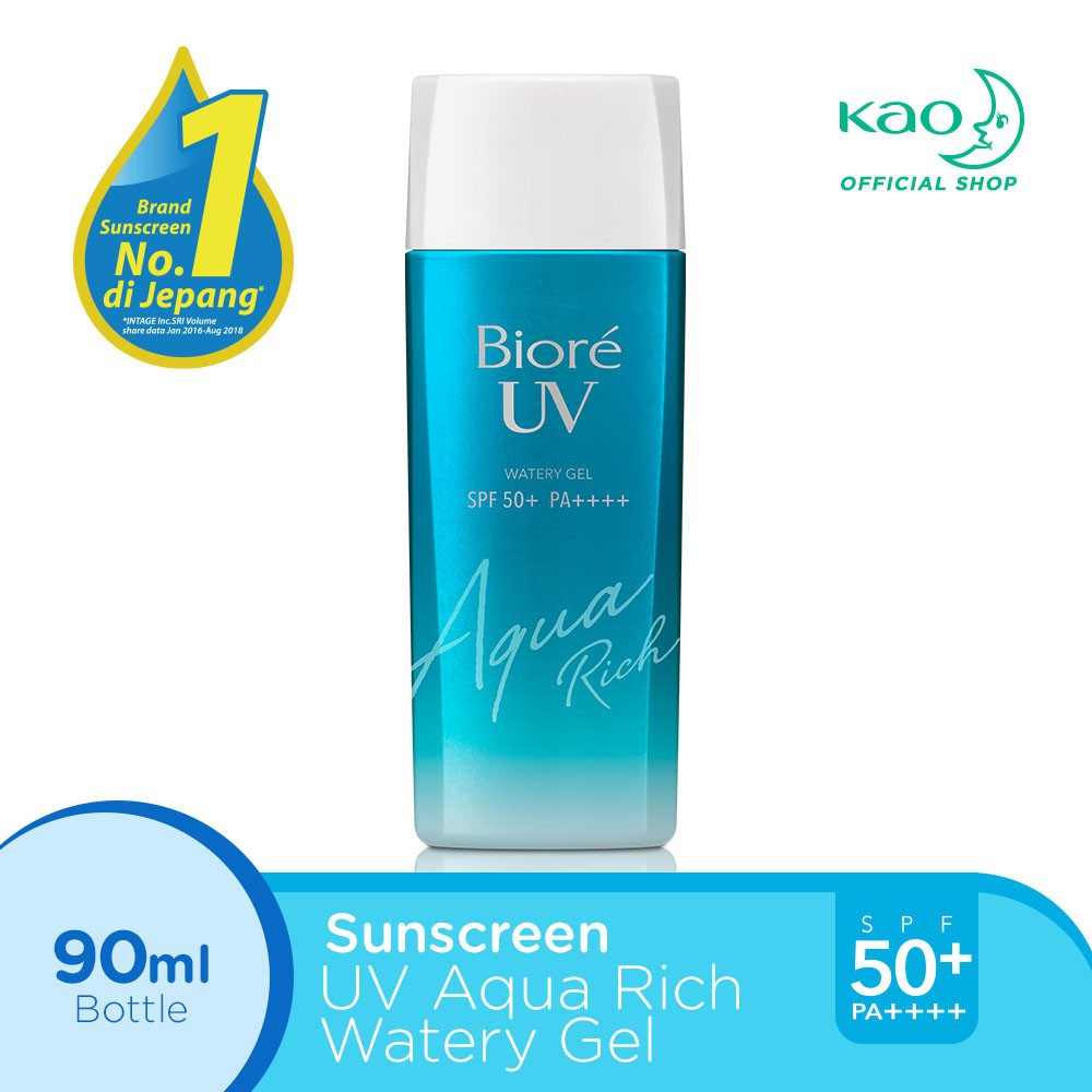 (Hàng Mới Về) Gel Chống Nắng Biore Uv Watery Spf 50 + Pa + + + Aqua Rich 90ml