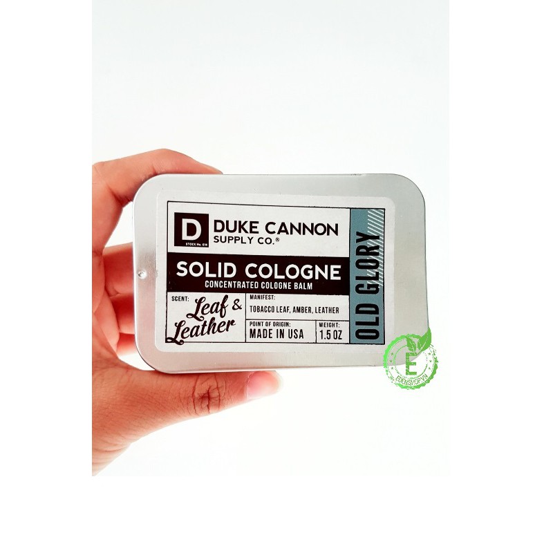 [ CHÍNH HÃNG - SHOP HCM] NƯỚC HOA KHÔ NAM CAO CẤP DUKE CANNON SOLID COLOGNE - Hương Leaf & Leather ( OLD GLORY)