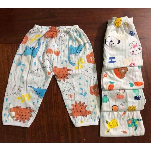 Quần cotton giấy (quần dài) cho bé trai/gái size 4-14kg (1 cái)