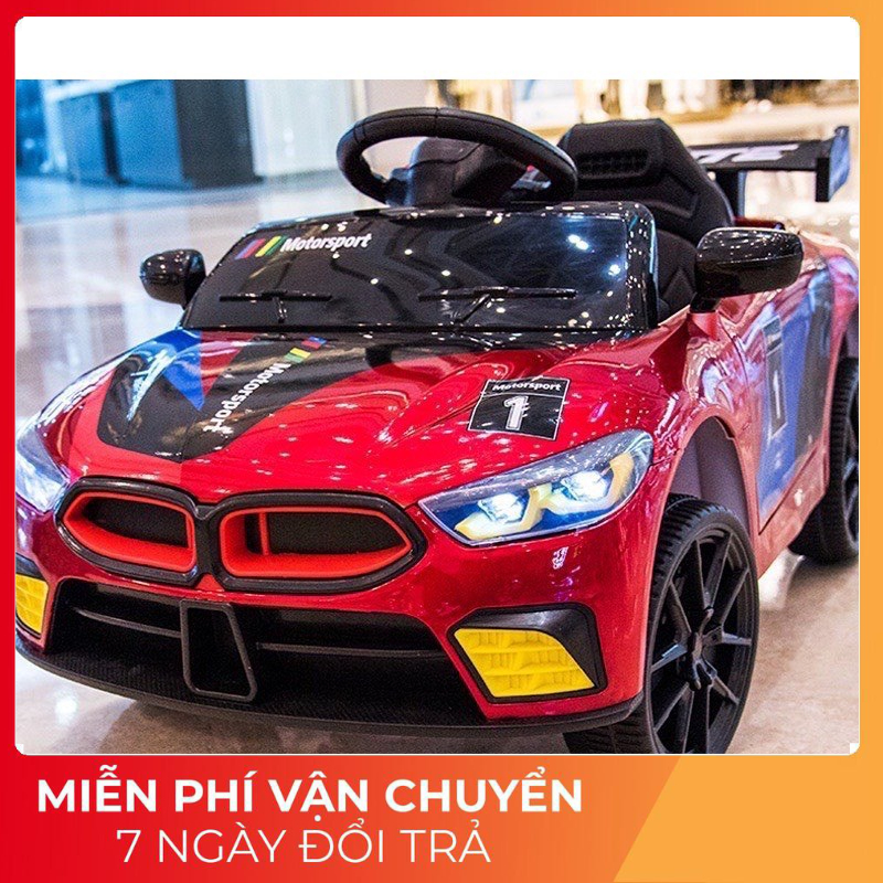 Xe Ôtô điện trẻ em 808 kiểu dáng BMW bé tự lái có điều khiển từ xa , lỗi 1 đổi 1D
