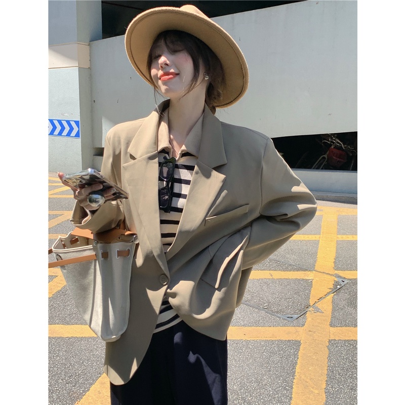 Áo blazer nữ trơn một khuy | BigBuy360 - bigbuy360.vn