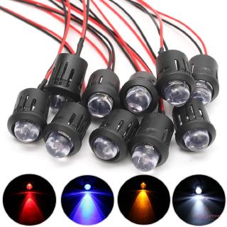 Bộ 10 dây đèn LED 12V 10mm siêu sáng chất lượng cao