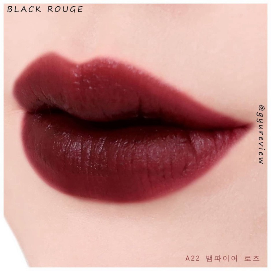 [Auth Hàn] Son Kem Lì Black Rouge A22 Màu Đỏ Nâu Tím Maple Version 4 Vampire Rose D99