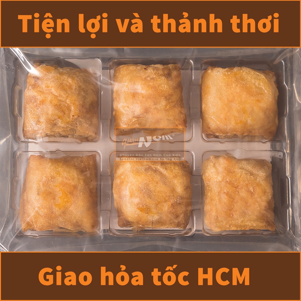 QUÁN NEM - Nem Cua Biển (chả giò) đã rán chín, hút chân không và cấp đông