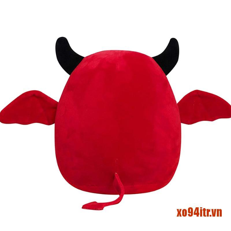 XOITR  Devil Bat Plush Toy Anime Plushie 8/12inch Black Red Bat Stuffed Animals Do