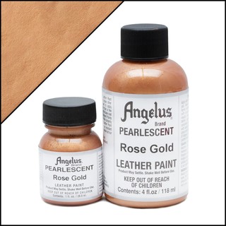 Màu Angelus Pearlescent Leather Paint vẽ trên chất liệu da, vải - Màu Rose Gold
