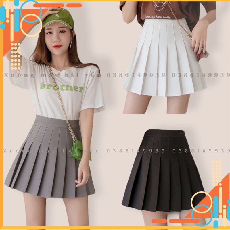 [ Sale 50%] Chân váy tinic xếp ly hót 2 lớp