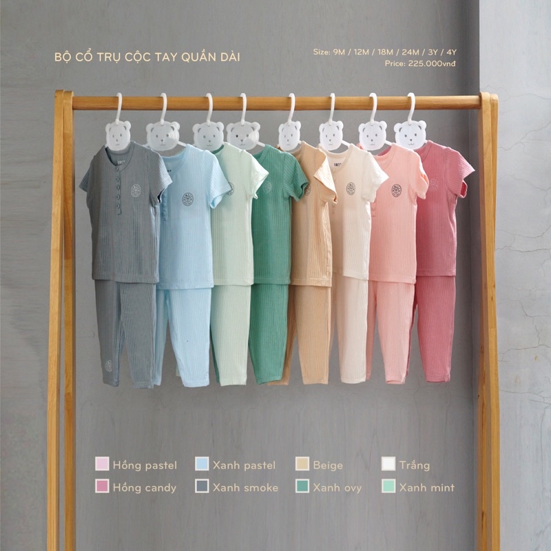 Sale Bộ cộc tay cổ trụ Hrnee