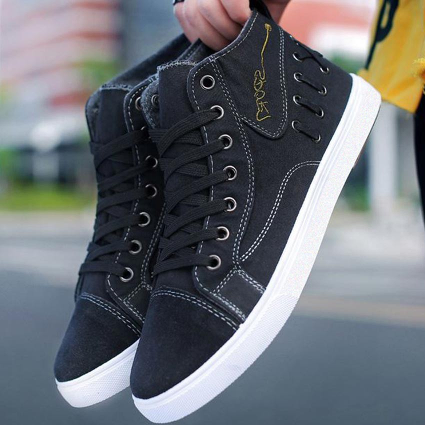 Giày cao cổ nam sneaker vải jean thời trang bền đẹp ZATA-SKS02 | BigBuy360 - bigbuy360.vn
