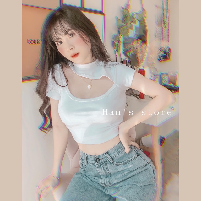 Áo lệch vai cá tính