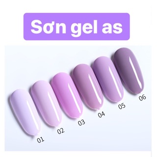 Sơn gel as tím ( Mã XY - chai đen )