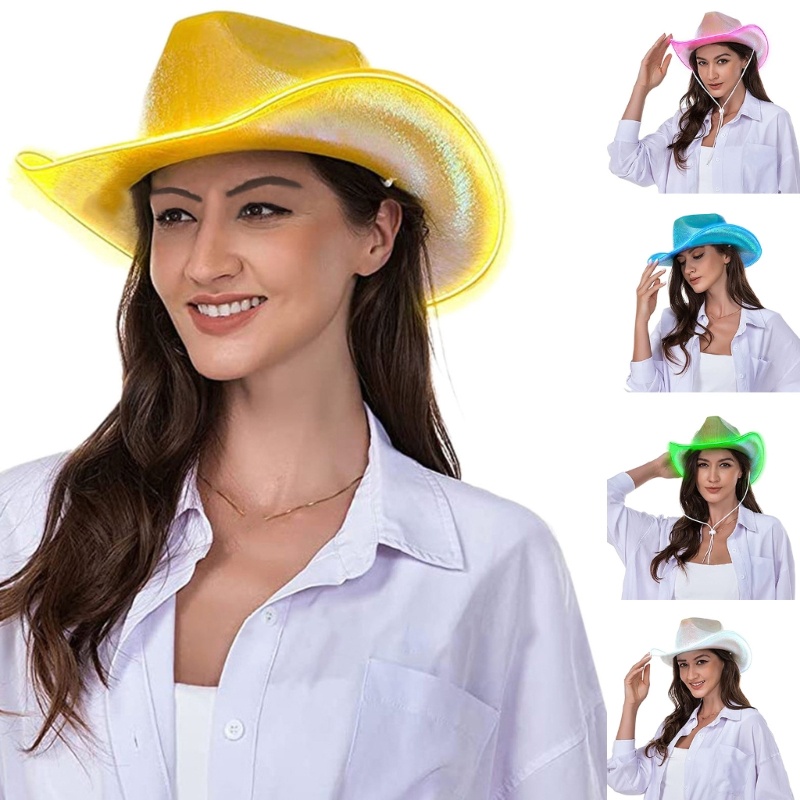 Mũ Cao Bồi Đính Kim Sa Cosplay Phong Cách Cao Bồi Vintage Dành Cho Nam Và Nữ